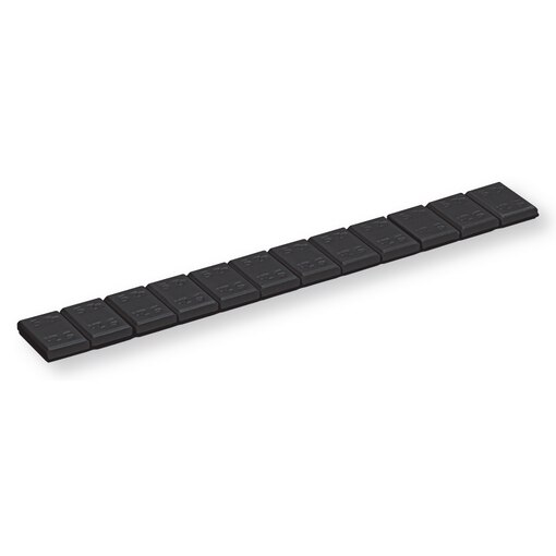 Masse adhésive en acier, barrette, noir 60 g 3,8 mm